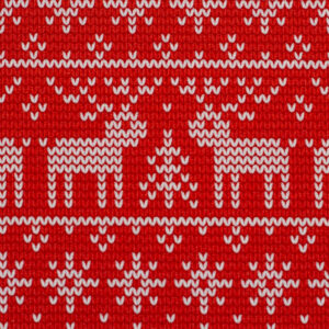Holly, strikket look, vinter, rød
