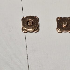 Magnetlås, metal, ensfarvet, varm guld