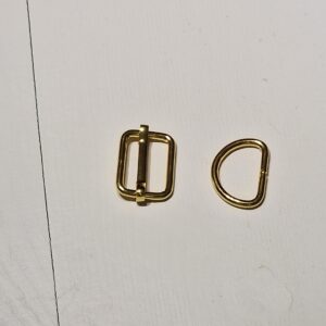 D-ring og skydespænde, guld