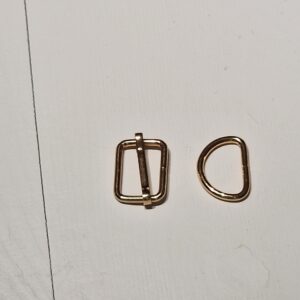D-ring og skydespænde, varm guld